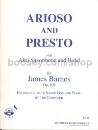 Arioso and Presto Op. 108 - alto saxophone & piano