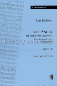 Sju sånger (Seven Songs) to texts by Pär Lagerkvist (Piano)
