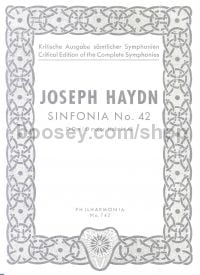 Symphony No. 42 in D major (miniature score)