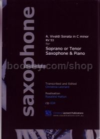 Sonata in C minor, RV 53, trans. Leonard for soprano or tenor saxophone
