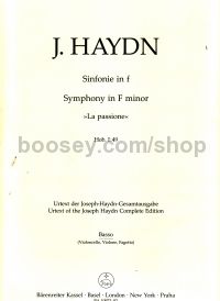 Symphony in F minor Hob. I:49 "La passione" - Bass part