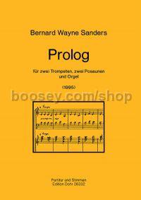 Prologue - 2 Trumpets, 2 Trombones & Organ (score & parts)