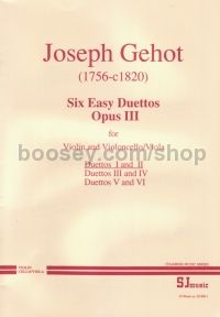 Duets Op. 3 Nos. 1-2 for Violin & Cello (or Viola)