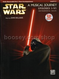 Star Wars Instrumental Solos (Movies I-VI) - Violin (Book & CD)