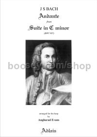 Andante 1st Movement - (Preludio), Suite in C minor (BWV 997) (Solo Harp)