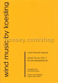 Grand Trio op. 4/3 - 3 basset horns (score & parts)