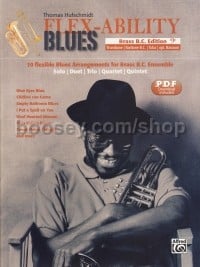 Flex-ability Blues Brass Bass Clef Edition (Book & Online Audio)