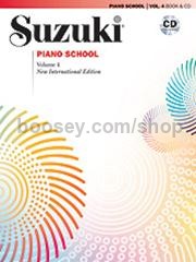Suzuki Piano School Vol.4 Book & CD (Revised Edition)