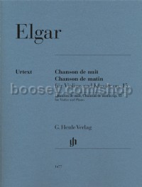 Chanson De Nuit Chanson De Matin Op15 (Violin & Piano)