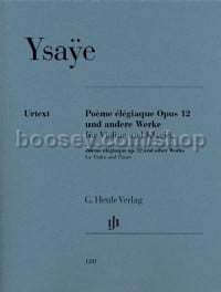 Poeme Elegiaque Op12 & Other Works (Violin & Piano)