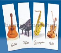 Music Instrument Bookmark Saxophone (pack of 10)