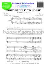 Boot Saddle To Horse for male choir