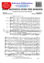 Blue Bonnets Over the Border for SATB choir