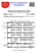 Mingulay Keening Song for SATB choir