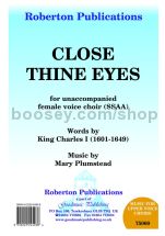 Close Thine Eyes for female choir (SSAA)