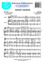 Windy Nights for unison voices