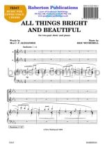 All Things Bright and Beautiful for female choir (SA)