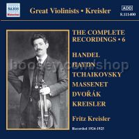 Complete Kreisler 6 (NAXOS HISTORICAL Audio CD)