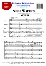 9 Motets - No. 1 (Advent) for SATB choir
