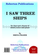 I Saw Three Ships for SATB choir