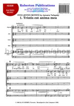 5 Lenten Motets, 1. Tristis est anima - SATB choir