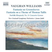 Fantasia On Greensleeves/Norfolk Rhapsody No.1/In the Fen Country/Concerto Grosso (Naxos Audio CD)