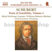 Deutsche Schubert Lied Edition (21): Poets of Sensibility, vol.4 (Naxos Audio CD)