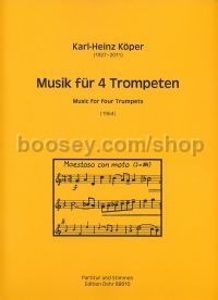 Music for 4 Trumpets - 4 trumpets (score & parts)