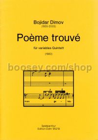 Poème trouvé for variable Quintet - 5 Instruments (score)