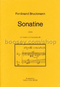 Sonatina - Violin & Clarinet (score)