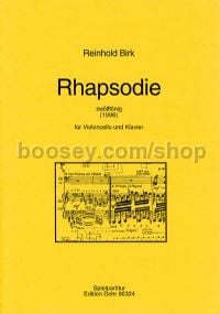 Rhapsody - Cello & Piano (score)