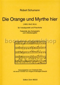 The orange and myrtle here - Mixed Choir & Piano (score)