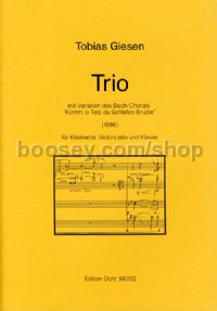 Trio with Variations on the Bach Chorale Come, O death, Brother of Sleep - Clarinet, Cello & Piano (