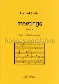 Meetings - 2 Bass Clarinets (score)