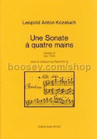 Une Sonate á quatre mains op. 10 - Piano 4 Hands