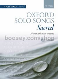 Oxford Solo Songs: Sacred 16 songs with piano or organ (Book & CD) High Voice