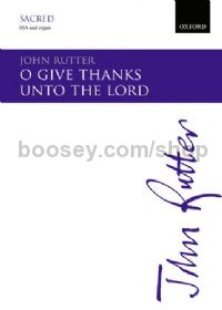 O give thanks unto the Lord - SSA & organ