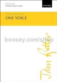 One Voice (SATB & Orchestra or Piano)