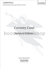 Coventry Carol (SATB & opt. piano/organ/melody instruments)