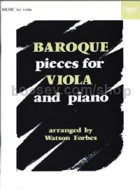 Baroque Pieces for Viola