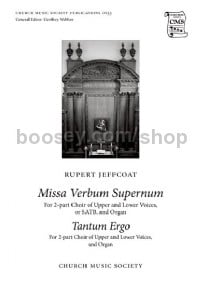 Missa Verbum Supernum And Tantum Ergo (SATB/2-part choir & organ)