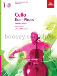 Cello Exam Pieces 2020-2023, ABRSM Grade 1, Score, Part & CD