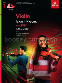 Violin Exam Pieces from 2024, ABRSM Grade 1, Violin Part, Piano Accompaniment & Audio