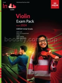 Violin Exam Pack from 2024, Initial Grade, Violin Part, Piano Accompaniment & Audio