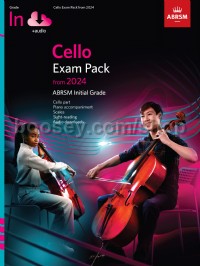 Cello Exam Pack from 2024, Initial Grade, Cello Part, Piano Accompaniment & Audio