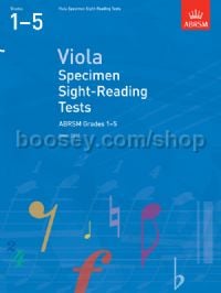 Viola Specimen Sight-Reading Tests, ABRSM Grades 1–5
