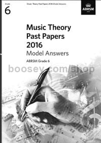 Music Theory Past Papers 2016 Model Answers, ABRSM Grade 6