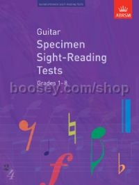 Guitar Specimen Sight-Reading Tests, Grades 1–8