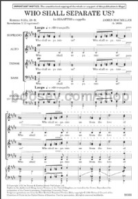 Who Shall Separate Us? (SSAATTBB a cappella) - Digital Sheet Music
