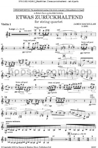 Etwas zurückhaltend - String Quartet (Set of Parts) (Digital Sheet Music)